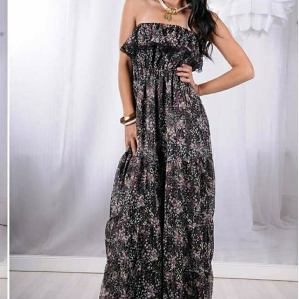 Strapless sun dress